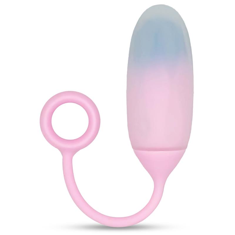 Vibrating Egg with APP Double Layer Silicone Blue Purple