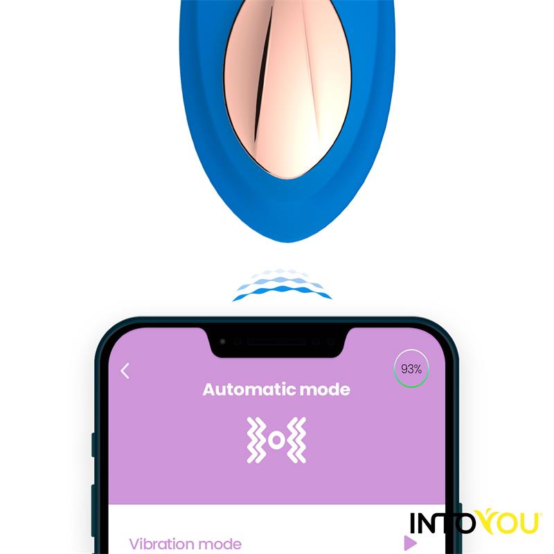 Silicone Panty Vibrator with App Double Layer Blue
