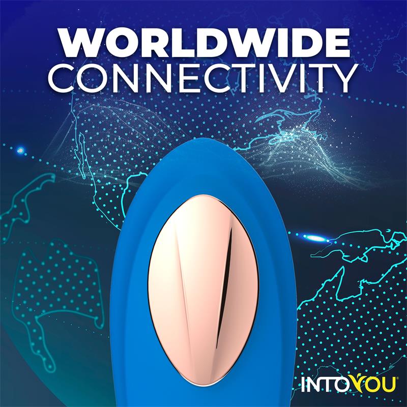 Silicone Panty Vibrator with App Double Layer Blue