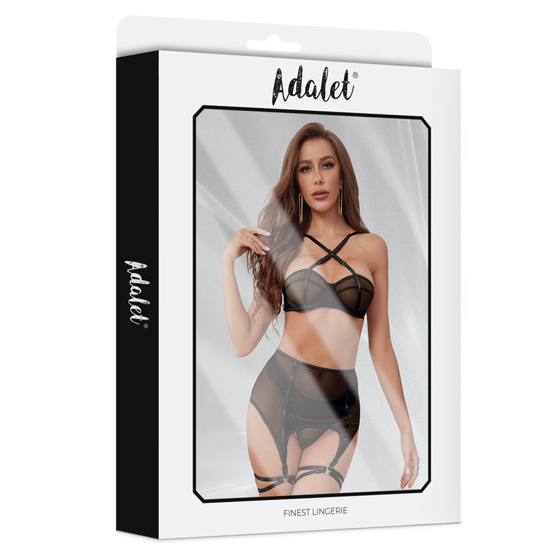 Aria Bra Thong Garter and Leg Ring Set