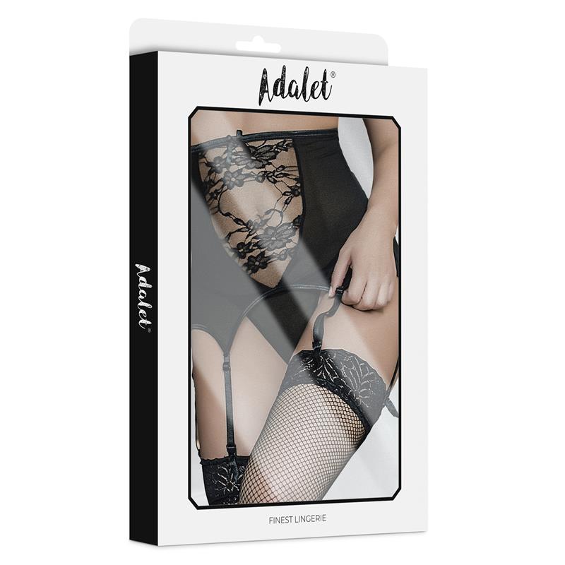 Dina Wide garter and Thong Set
