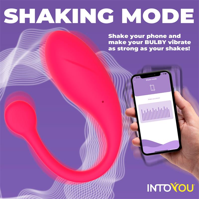 Bulby Vibrating Egg with App Red