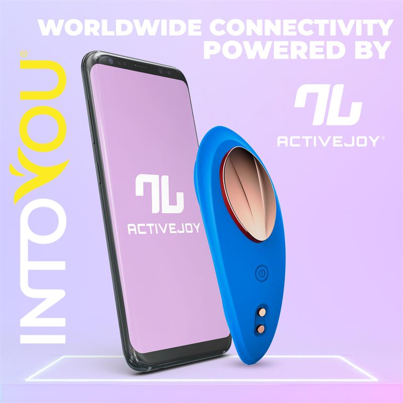 Silicone Panty Vibrator with App Blue