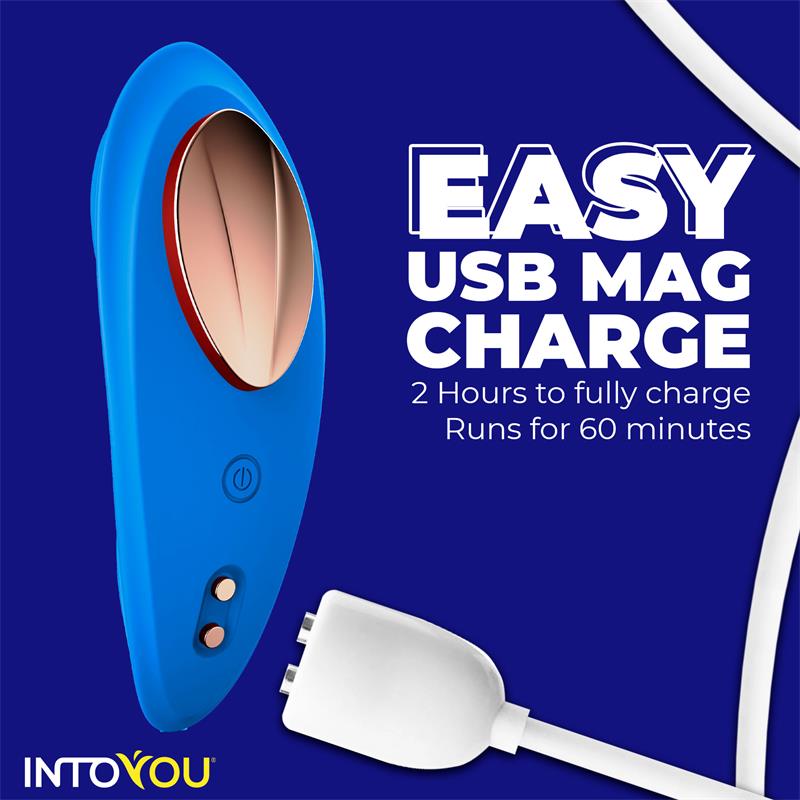 Silicone Panty Vibrator with App Blue