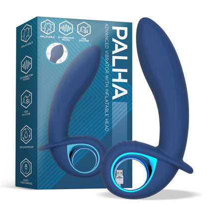 Alpha Advanced Vibe with Inflatable and Vibration Function USB Silicone