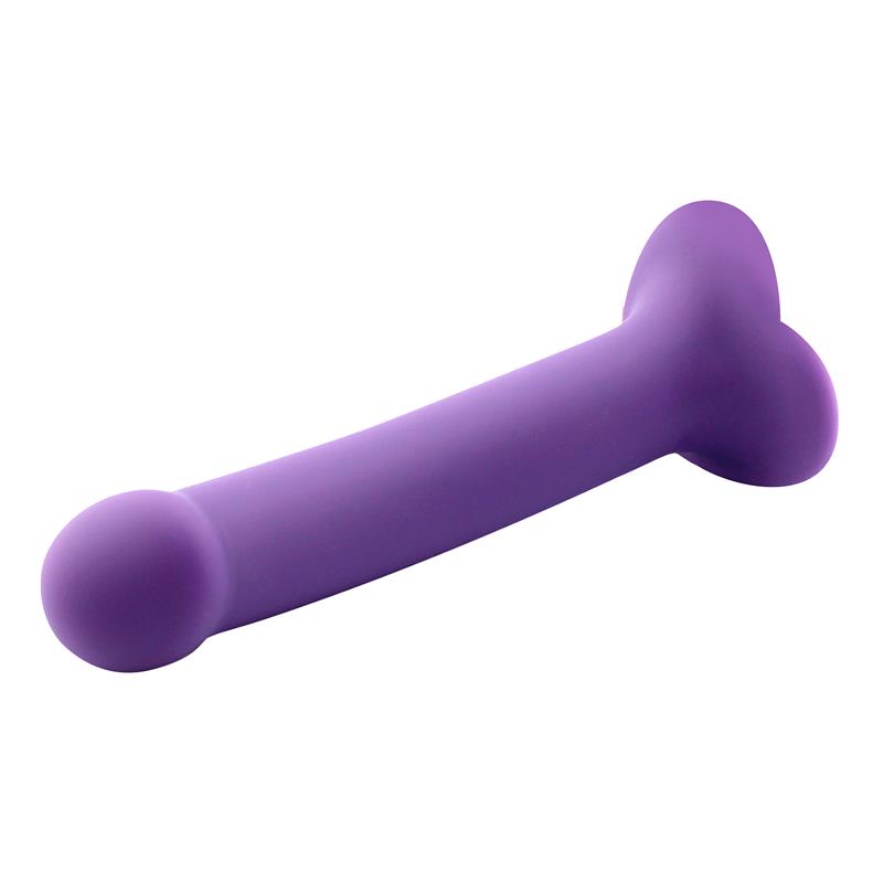 Bouncy Liquid Silicone Dildo Hiper Flexible 7 18 cm Size M Purple