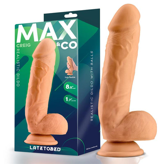 Creig Realistic Dildo with Testicles 85 Flesh