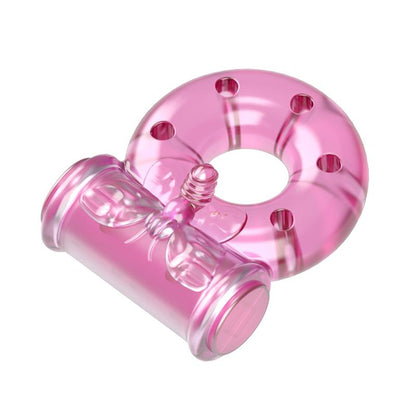 Baile Vibrating Cock Ring with Condom Pink