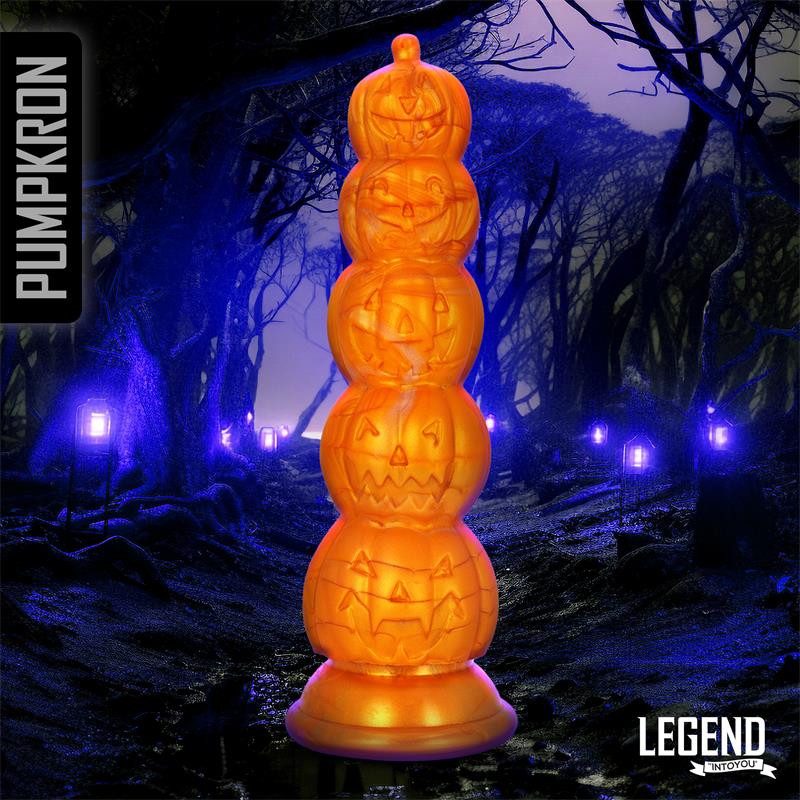 Pumpkron Pumpkin shaped Liquid Silicone Dildo 197 cm