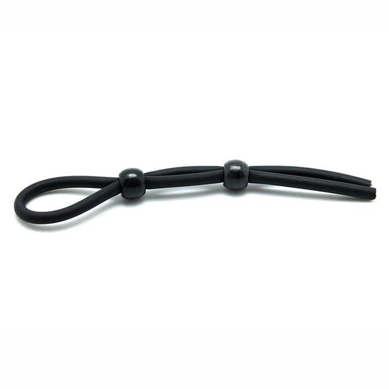 Rimba Latex Play Penis and Ball Strap Black