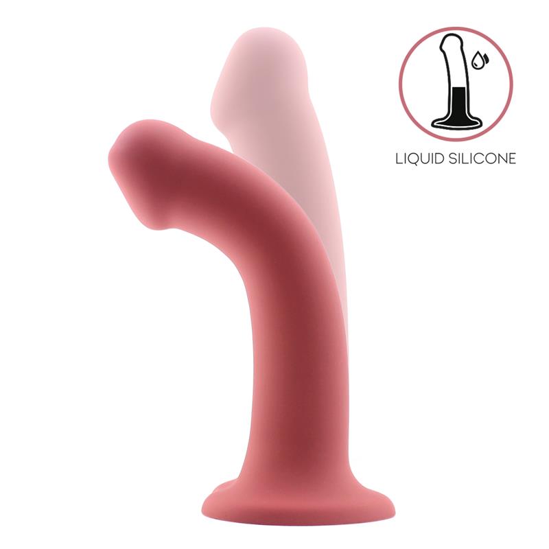 Bouncy Liquid Silicone Dildo Hiper Flexible 7 18 cm Size M Burgundy