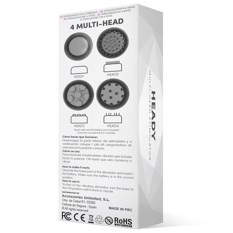 Heady Stimulator Multi Head Black