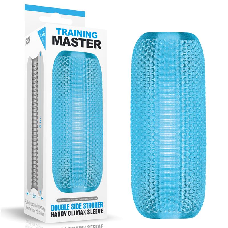 Male Masturbator Double Side Stroker Blue