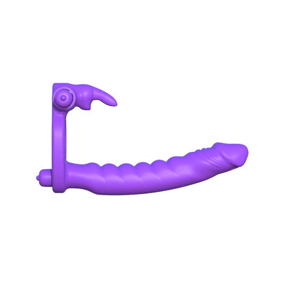 Fantasy C Ringz Silicone Double Penetrator Rabbit Purple