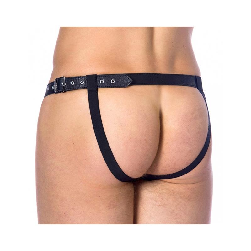 Leather Adjustable Briefs One Size