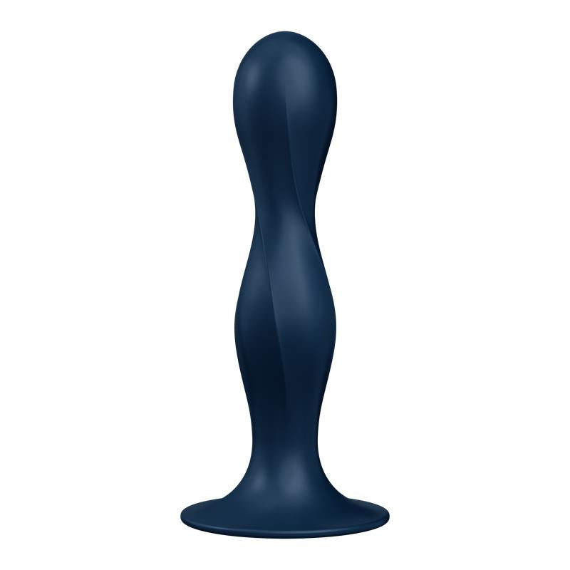 Double Ball R Weighted Dildo Dark Blue