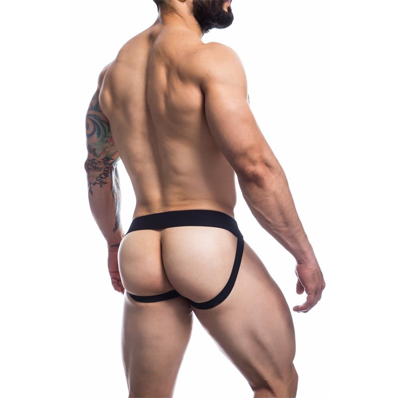 Stripe Pink Jockstrap Pink and Black