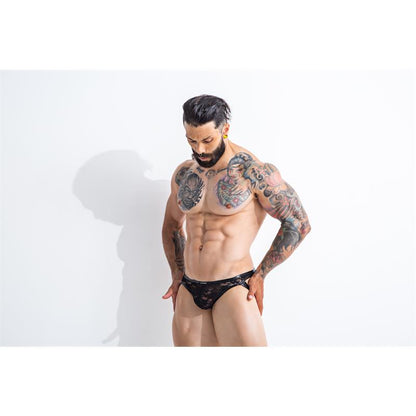 L4CE04 Slip with Jockstrap Details with Lace