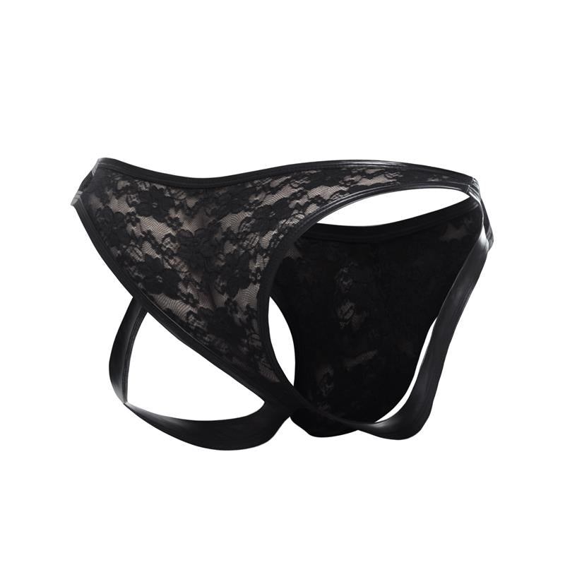 L4CE04 Slip with Jockstrap Details with Lace