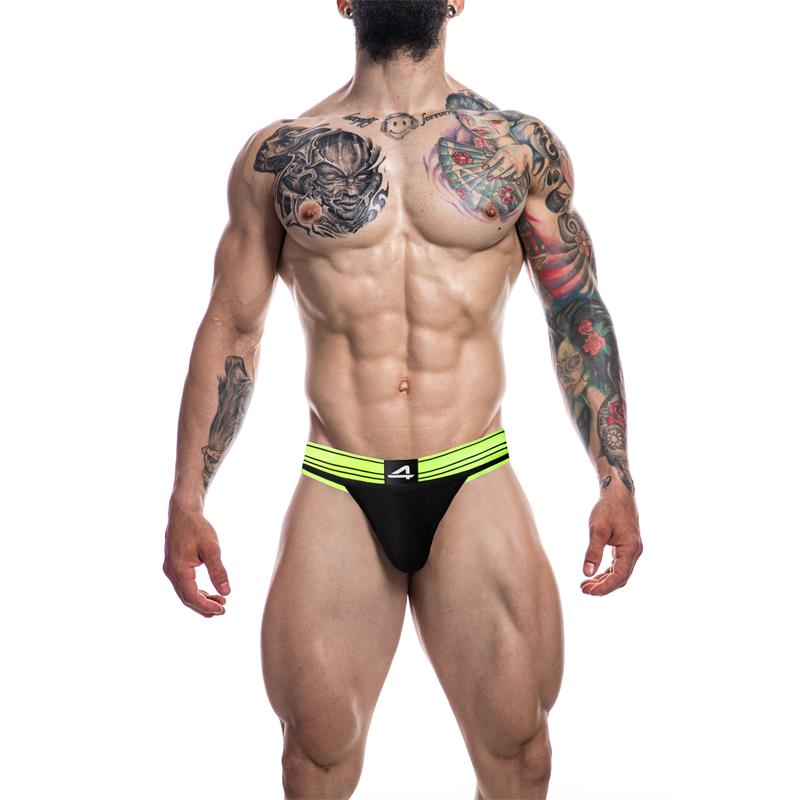 C4M15 Rugby Jockstrap Neon Lime