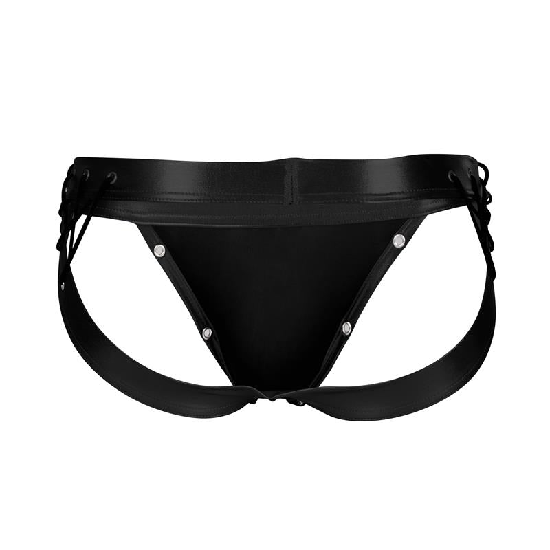 C4M14 Desire Jockstrap Leatherette Black