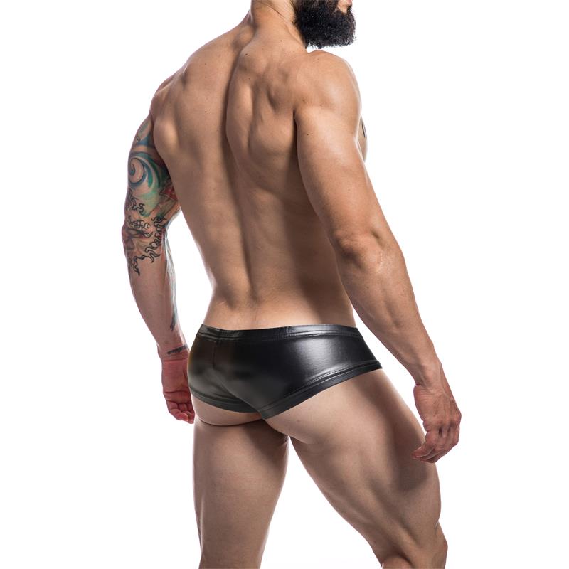 C4M Booty Shorts Leatherette Black