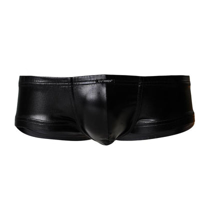 C4M Booty Shorts Leatherette Black