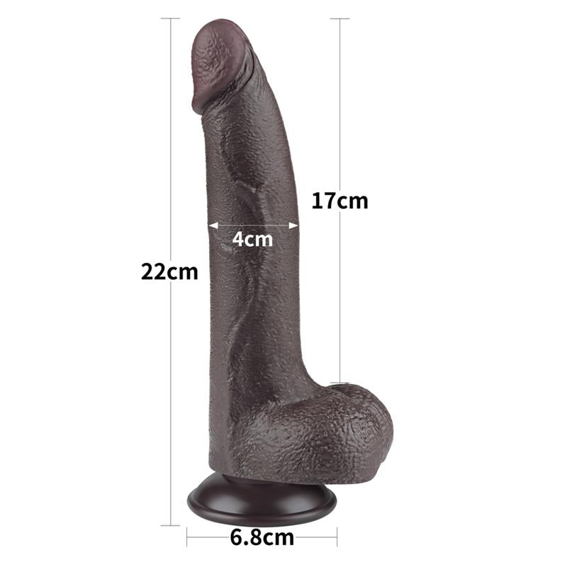 Sliding Skin Dual Layer Dildo 85