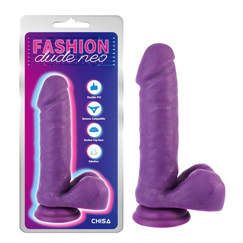 Dual Density Dildo Purple 76