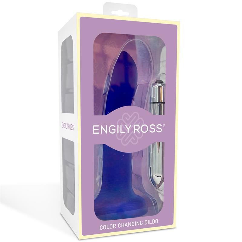 Color Changing Dildo Purple to Pink Size S 14 cm