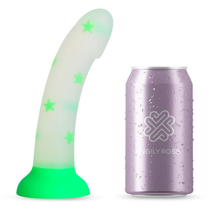 Glow in the Dark Dildo Confetti Star 17 cm