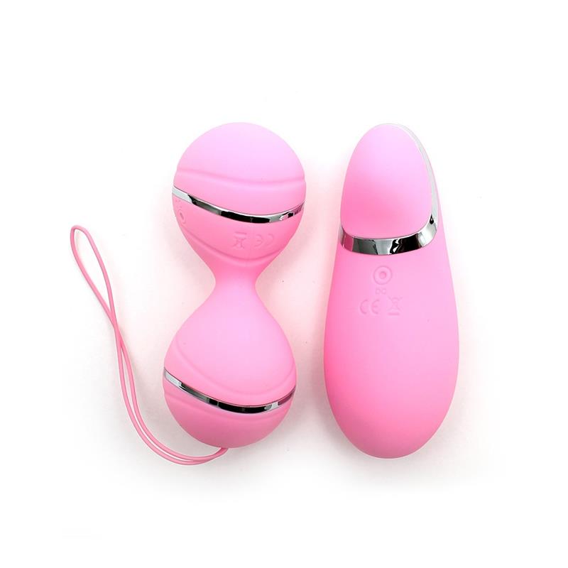 Vibrating Lay on Kegelball set Ibiza Pink