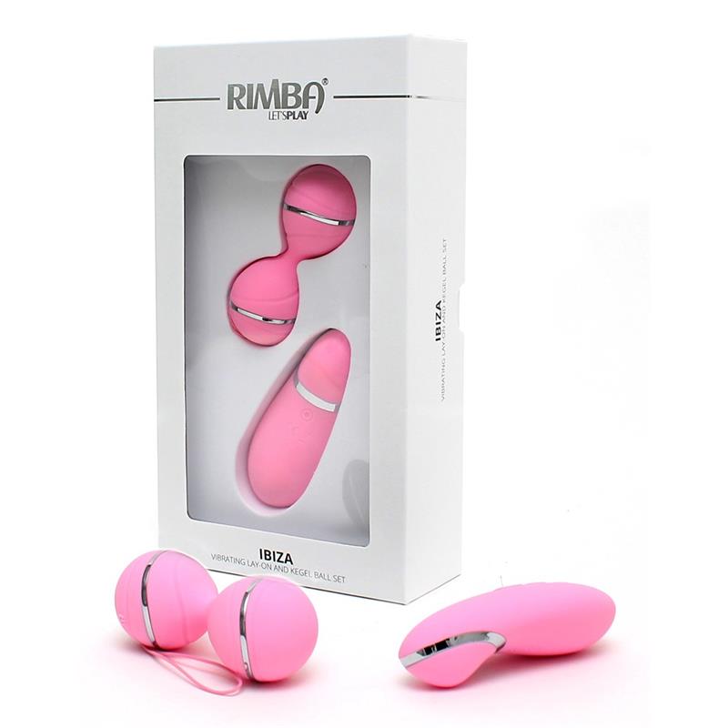 Vibrating Lay on Kegelball set Ibiza Pink