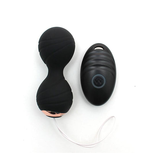 Vibrating Kegel Balls with Remote Control Cannes Black