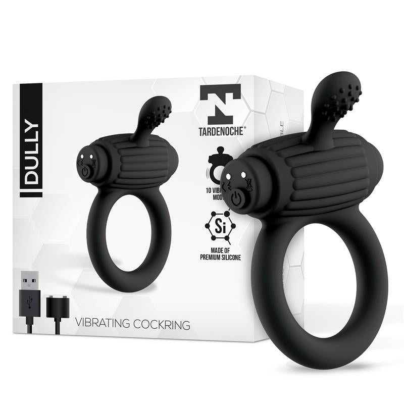 Dully Vibrating Penis Ring Silicone Magnetic USB