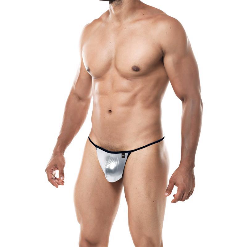 Skai Silver G string Thong Size XL