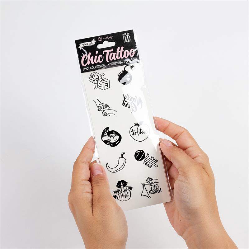 10 temporary tattoos Spicy Collection