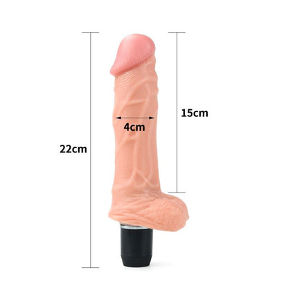 Dildo Flexi 9 with Vibration Flesh