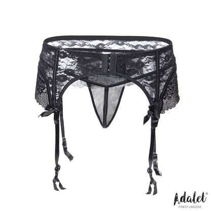 Sully Lace Garter and Thong Set