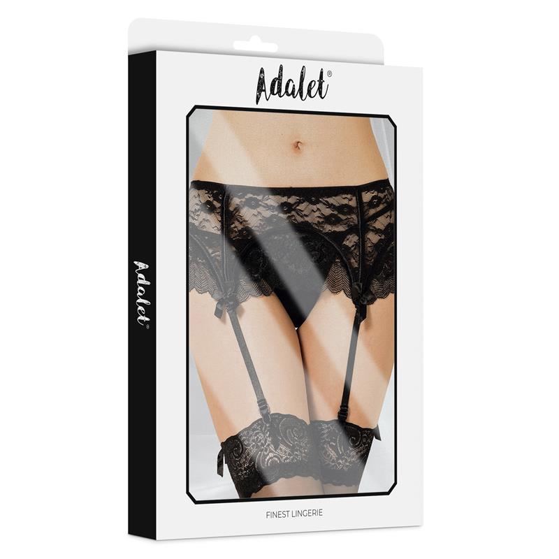 Sully Lace Garter and Thong Set