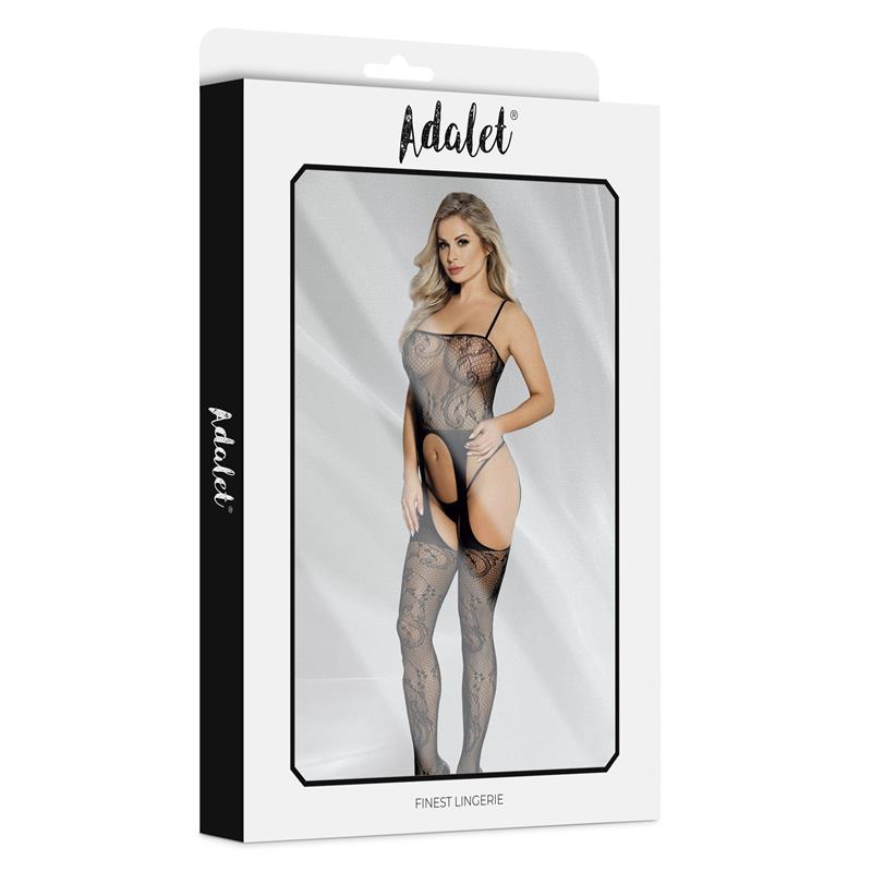 Lilly Open Bodystocking with Garters