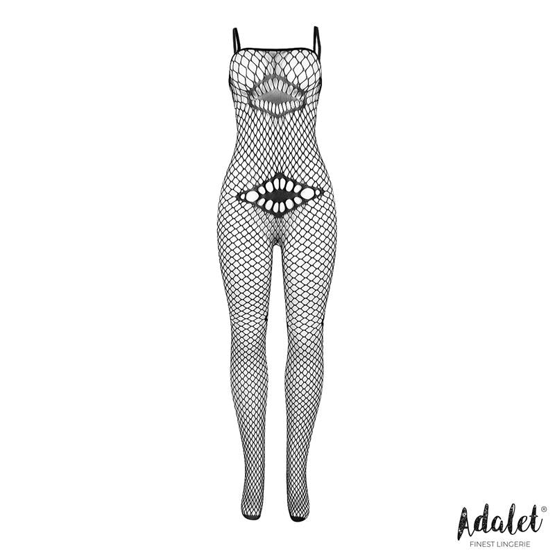 Katia Fishnet Bodystocking with Geometric Patterns