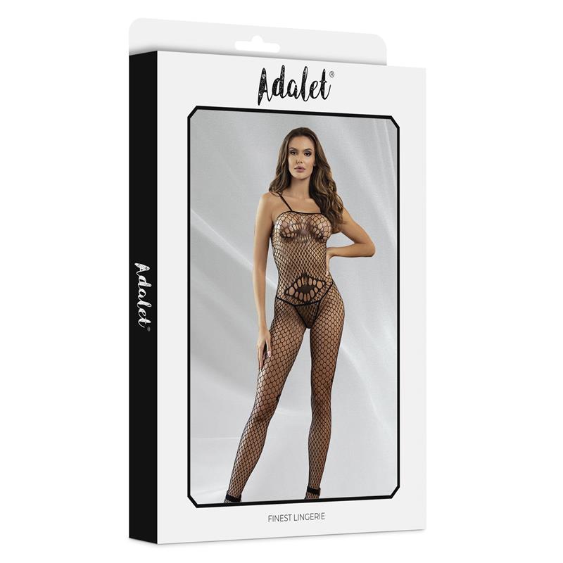 Katia Fishnet Bodystocking with Geometric Patterns