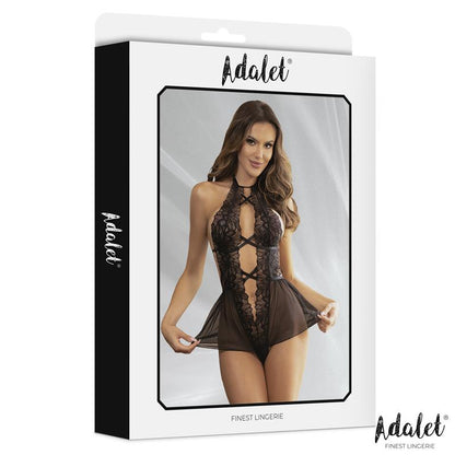 Ariella Open Back Teddy with Floral Pattern