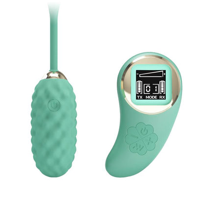 Vivian Vibrating Egg with Digital Screen Remote Control Green