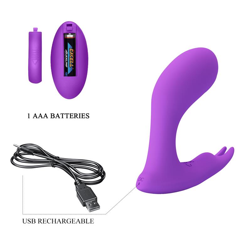 Idabelle Stimulator with Vibration and Pulsation Remote Control