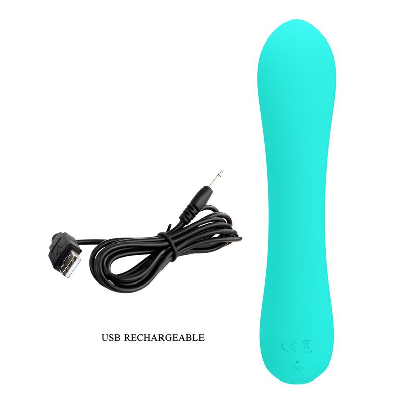 Prescott Vibrator USB Silicone Green