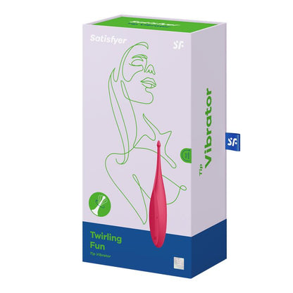 Twirling Fun Tip Vibrator Silicone USB Red