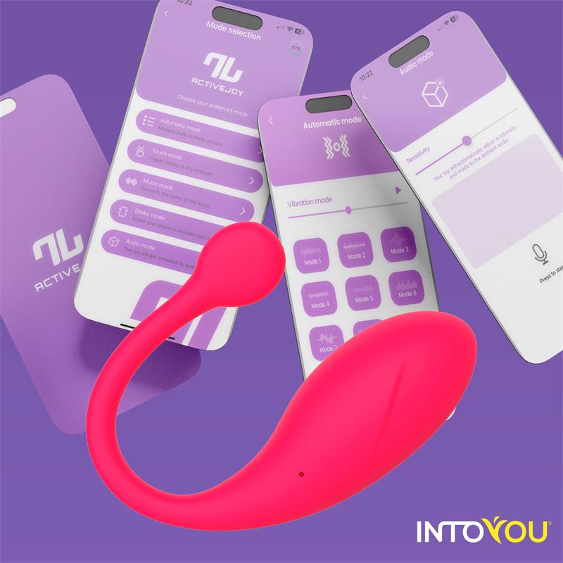 Bulby Vibrating Egg with App Red