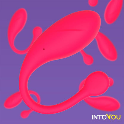 Bulby Vibrating Egg with App Red